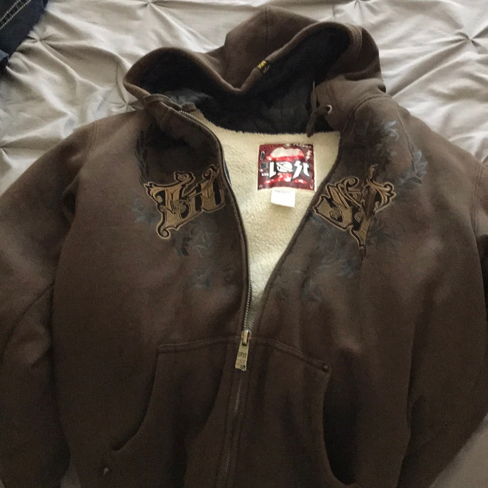 LOST Custom fleece zip up hoodie